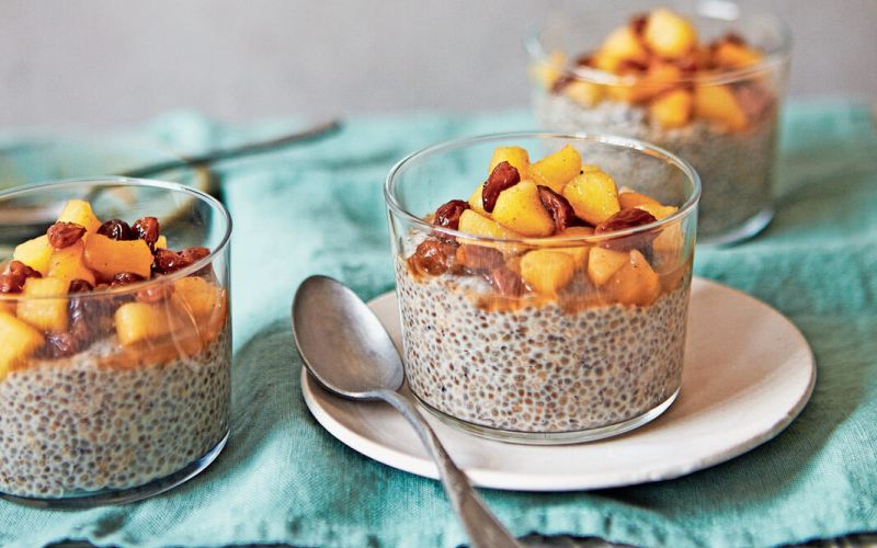 apple pie chia pudding