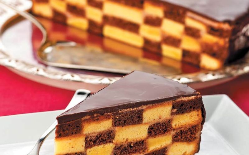 Schachbretttorte