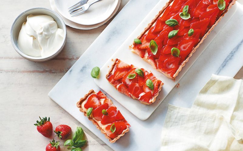 jagodna pita z baziliko