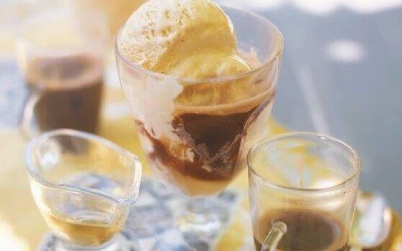Affogato al caffe