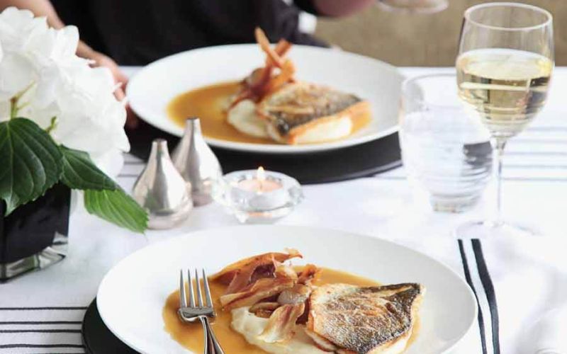 brancin s pastinakovim pirejem