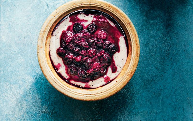 Poppy seed buckwheat porridge