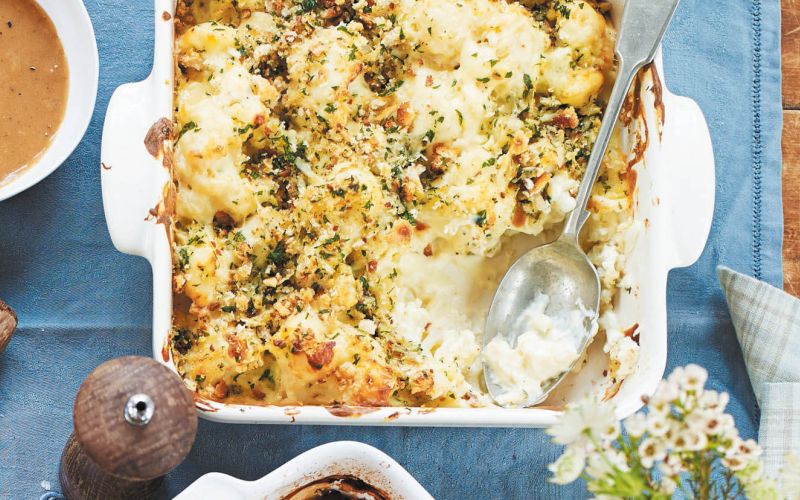 Zapecena cvetaca s sirom