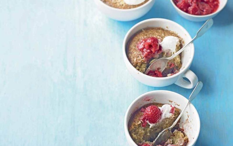 hot coconut and raspberry pudsripe and beautifulin season