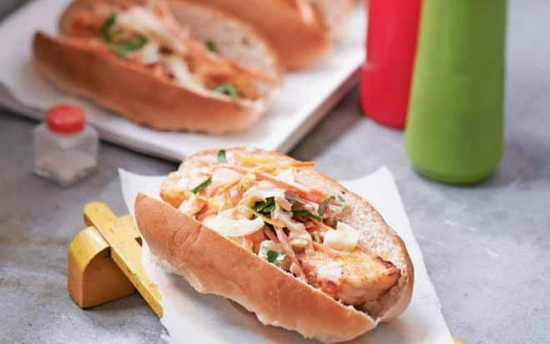 fish dogs with lemony fennel slawfinger-lickin' good!weekend