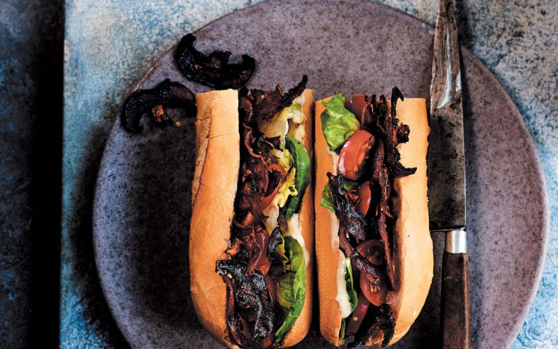 The MBLT vegan sandwich