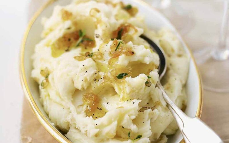 caramelised shallot mash