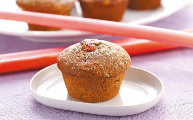 Rhabarber-Mohn-Muffins