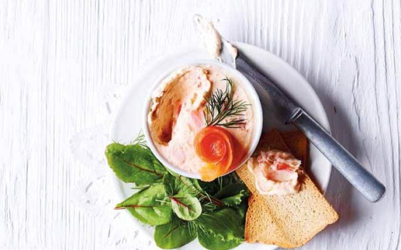 Potted salmon rillette