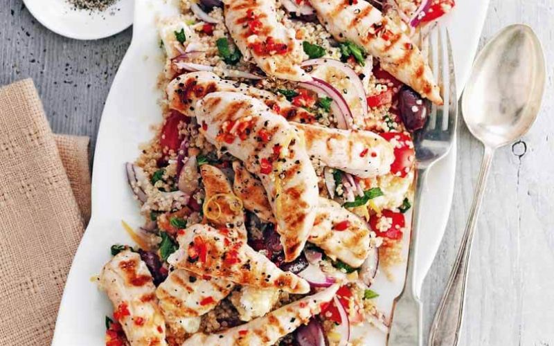 griddled chicken with quinoa greek saladSpeedy SuppersEveryday