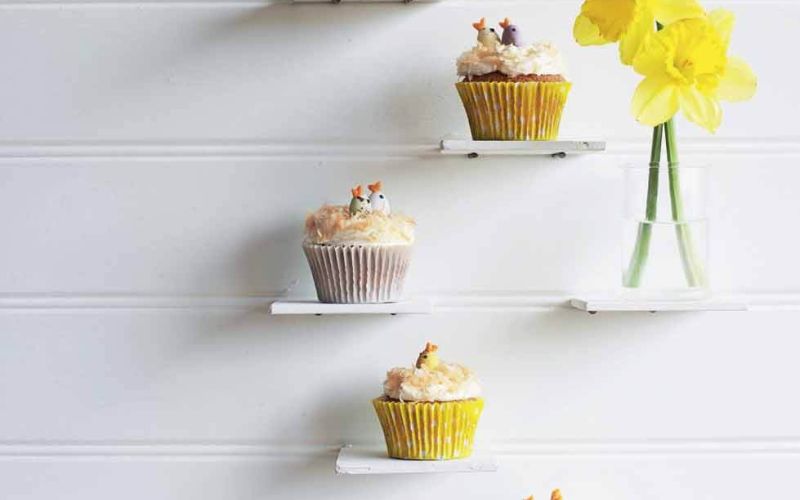 easter nest coconut and white chocolate cupcakespg. 37