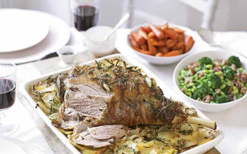 garlic and herb roast lamb