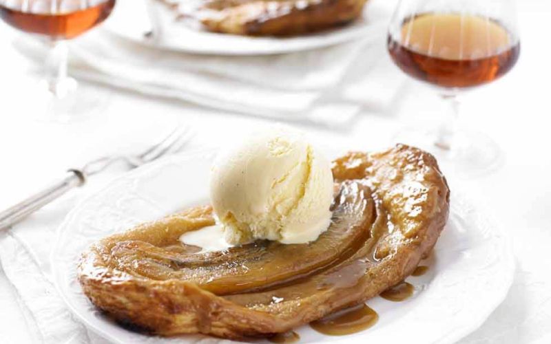 salted caramel banana tatins with creme fraiche ice cream entertaining