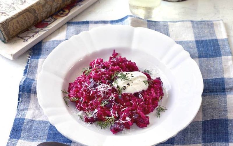creamy Beetroot risotto
