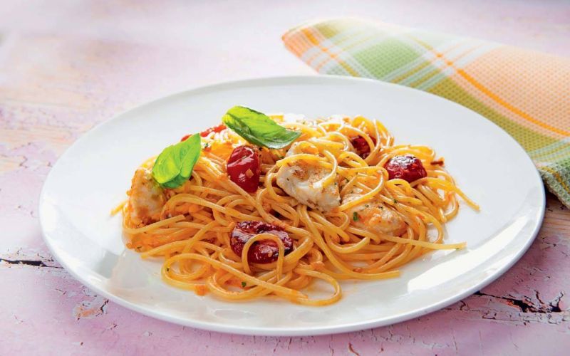 spageti z morsko zabo