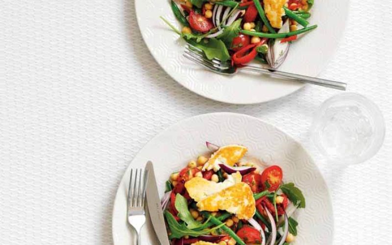 warm halloumi, chickpea and lime saladmake it tonighteveryday