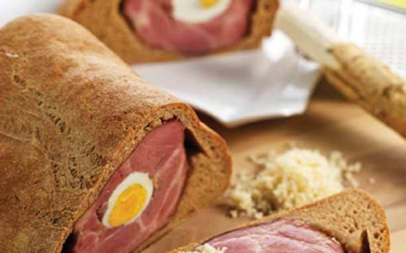 Osterschinken im Brotteigmantel