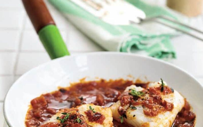 Cod Tomato Sauce Soy, tomato and thyme cod