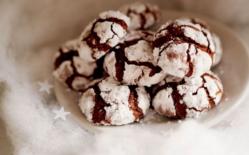Zasneženi čokoladni razpokančki