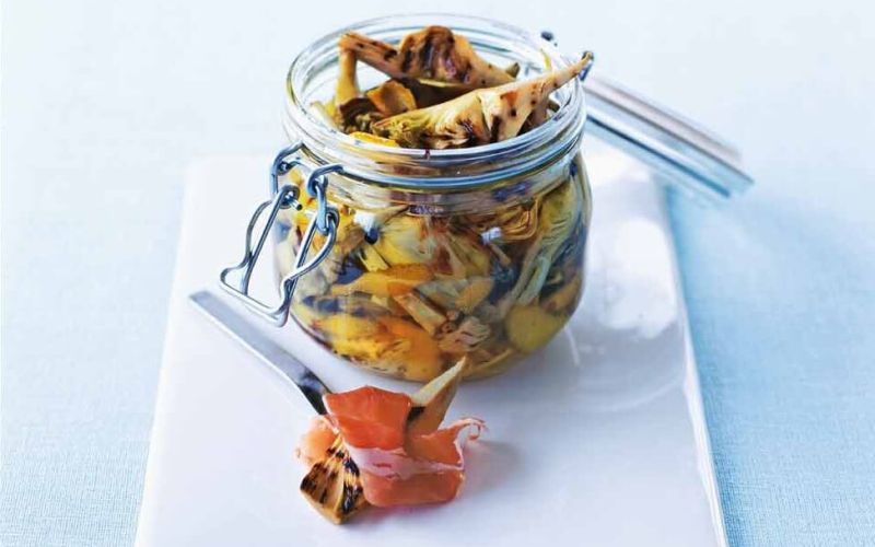 Chargrilled artichokes with lemonMake your own deli treatspage 60