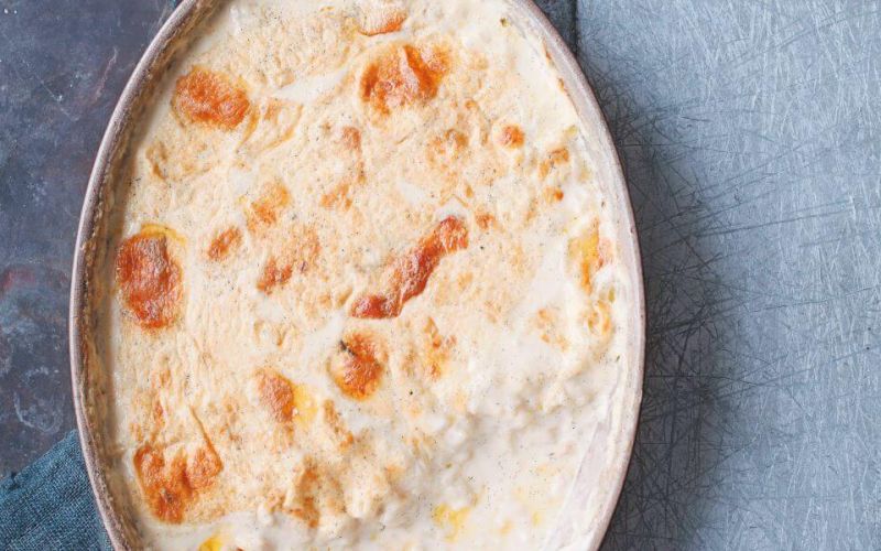 Limonovo-vaniljev mlečni riž iz pečice