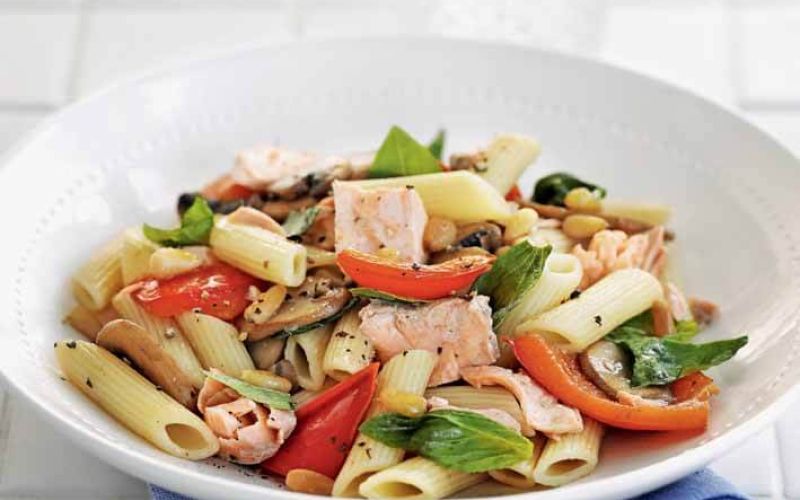 Everyday. Make it tonight. Superhealthy suppers. p34, 35, 36, 37Summer salmon pasta