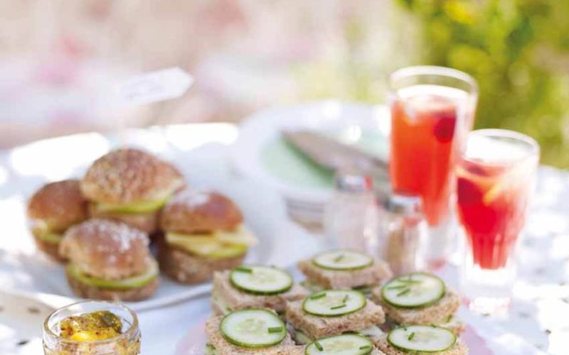 cheddar and apple rollscucumber and herb triple-deckersweekend