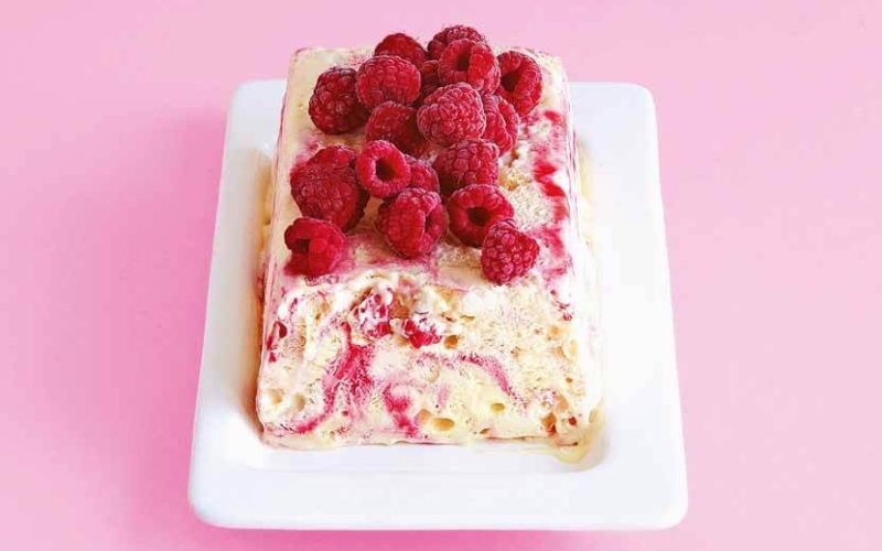 Crunchy raspberry ripple terrineCover