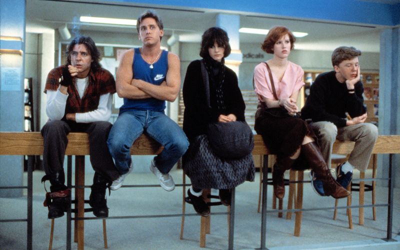 Judd Nelson, Emilio Estevez, Ally Sheedy, Molly Ringwald in Anthony Michael Hall so bili obetavni ig