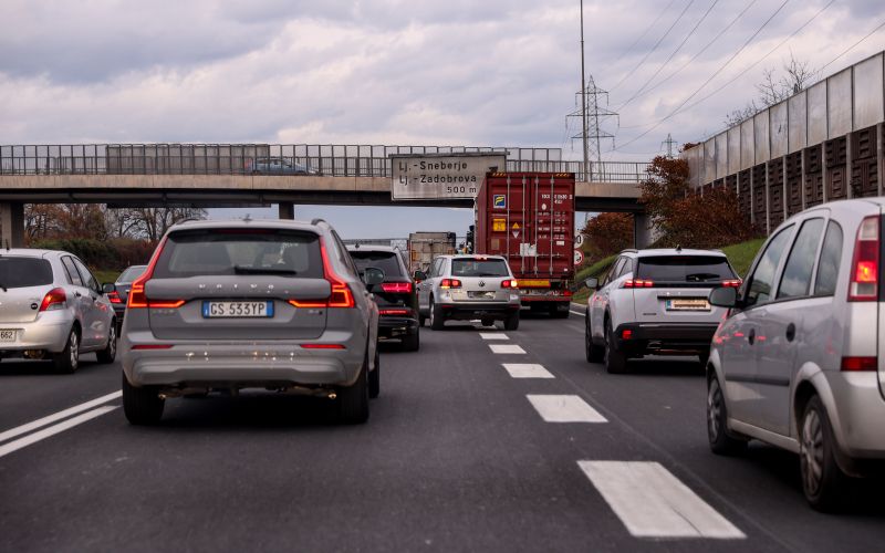 kolona, gneča, avtocesta