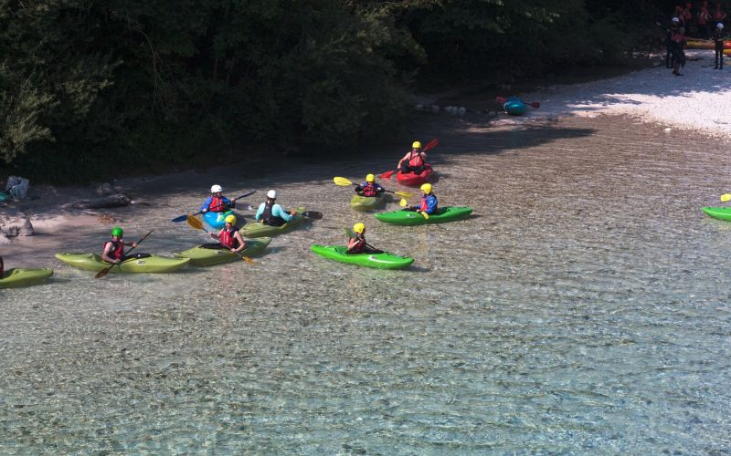 kajakaši kajak Soča