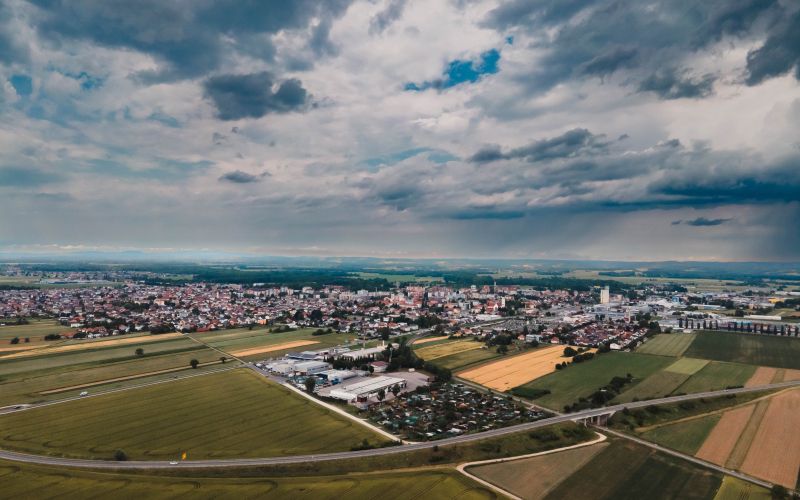 simbolična, dron, murska-sobota, polje, pšenica, oblaki, oblačno, nevihta, neurje, toča