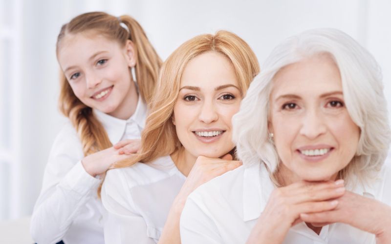 generacije, geni, družina, mama, hči, babica