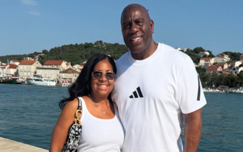 Magic Johnson - Magic Johnson je z ženo in prijatelji obiskal Split in Hvar.