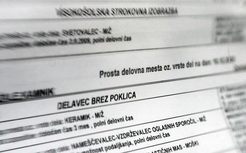 zavod za zaposlovanje, iskanje dela