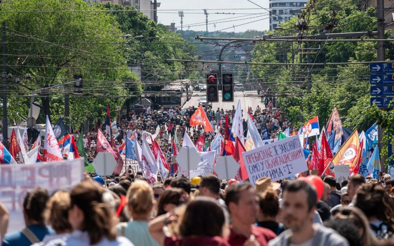 srbski protesti, 1. maj