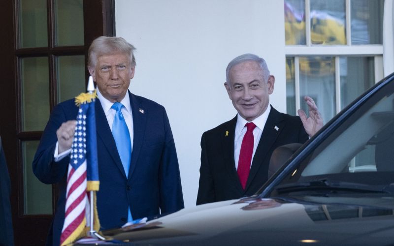 Ameriški predsednik Donald Trump  izraelski premier