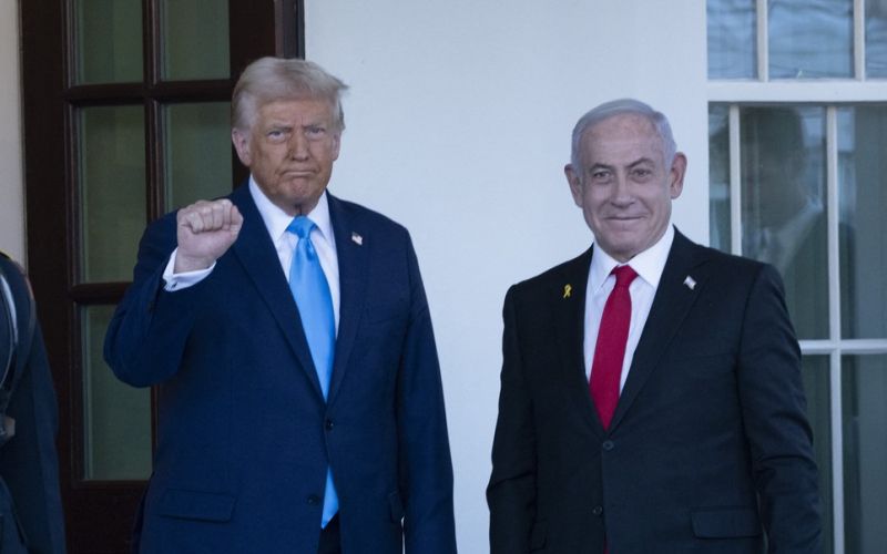 Donald Trump in Benjamina Netanjahu