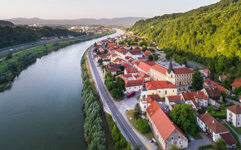 Staro mestno jedro Krško - Old town Krško.JPG