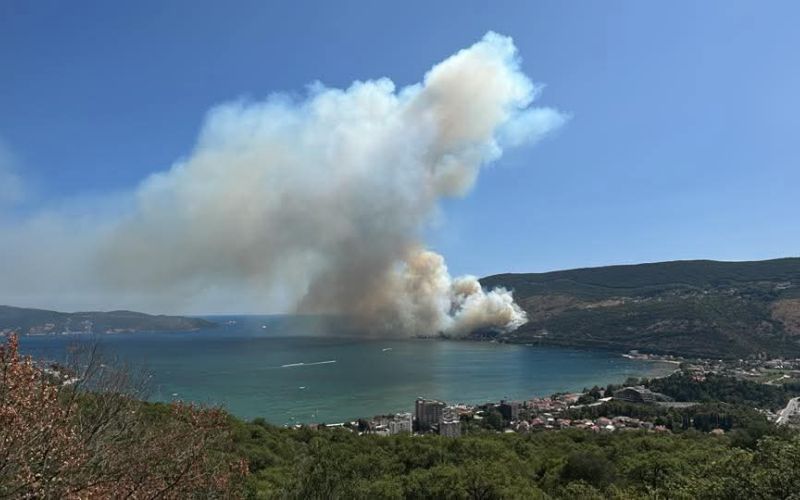 požar, njivice, črna gora