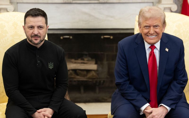 Volodimir Zelenski in Donald Trump.