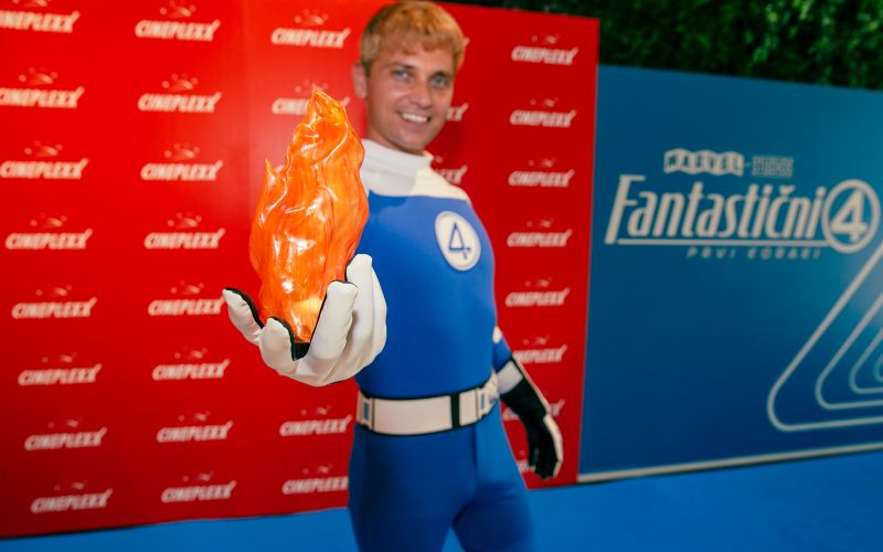 Fantastični 4 - Premiero je obiskal tudi Johnny Storm ali Človeška bakla.