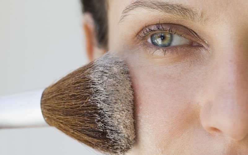 ličenje, čopič, puder