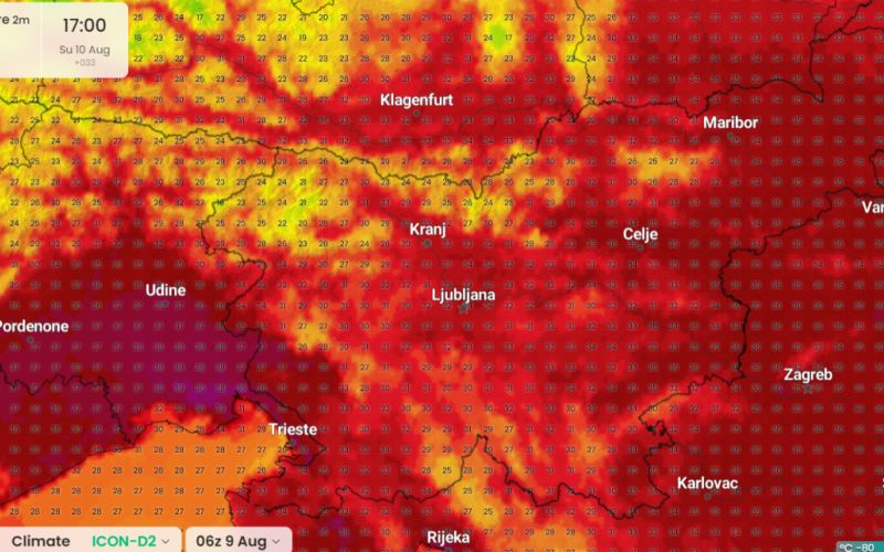 vročina vreme