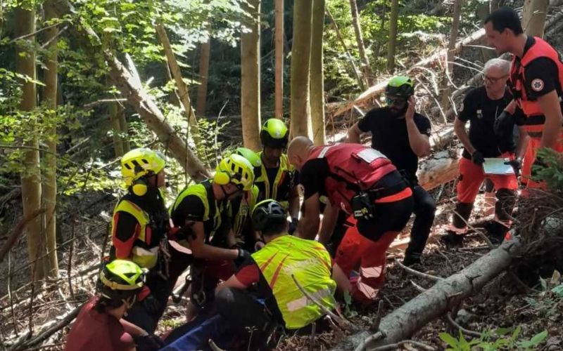 Črna na Koroškem reševalci Obistove skale