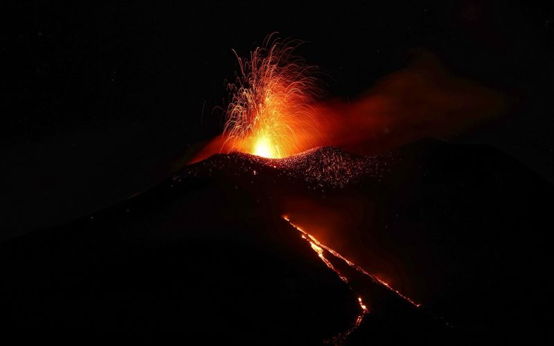 etna, vulkan, izbruh