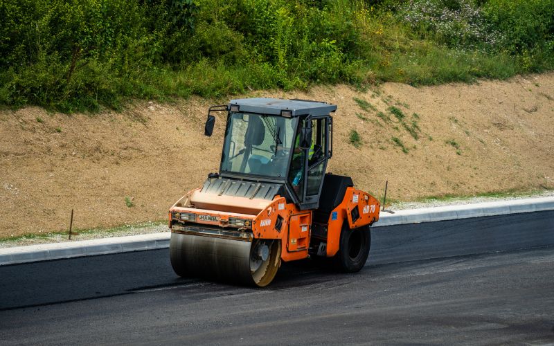 delo cesta zapora avtocesta