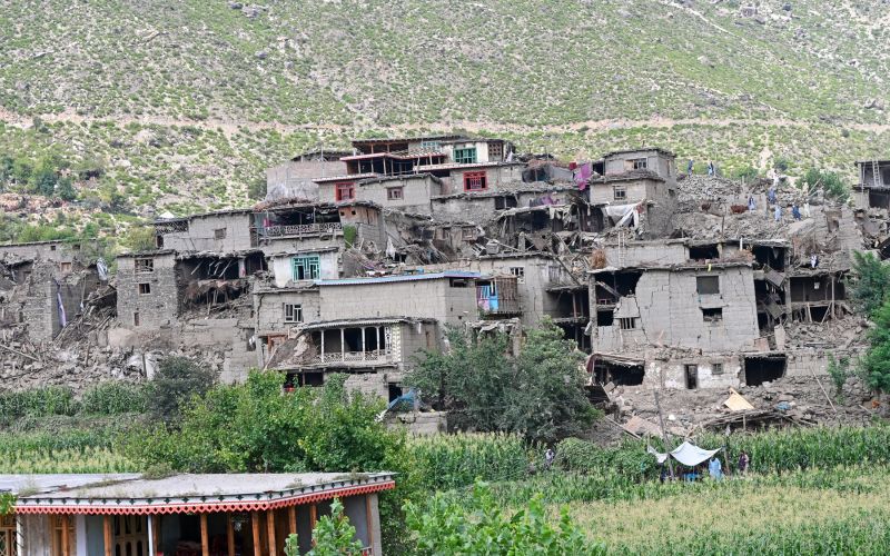 potres, afganistan