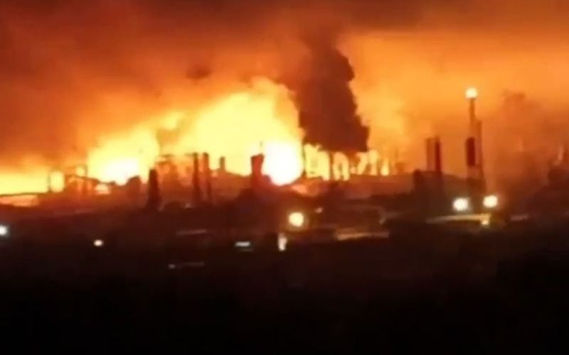 Ukraine attacked Russian oil pipeline Druzhba and refinery in Krasnodar.jpeg