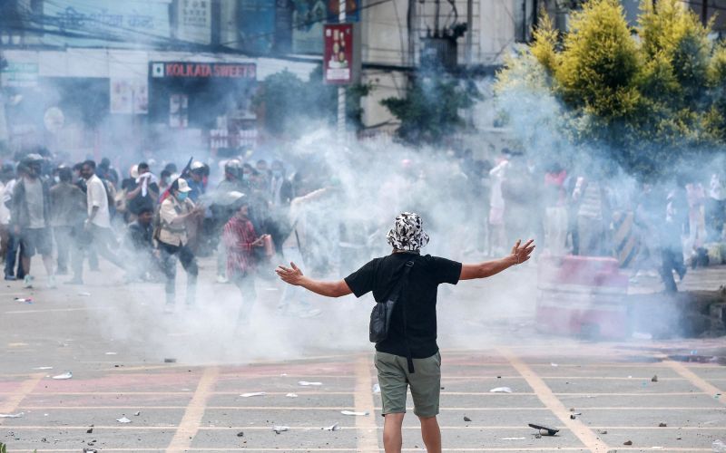 protest, nepal
